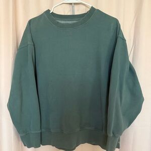 American Eagle Outfitters Women’s Teal Crewneck Sweater